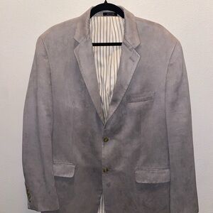 Lauren Ralph Lauren Grey Suede Blazer